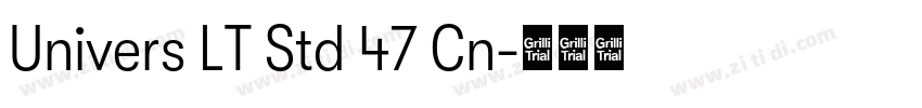 Univers LT Std 47 Cn字体转换